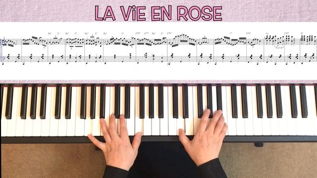 La Vie En Rose(Life in pink) - Édith Piaf /Jazz Standard/ Solo piano / Easy-Intermediate arrangemen смотреть онлайн