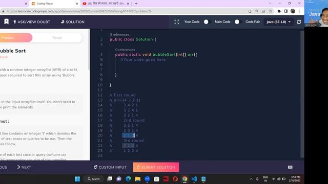 Code Bubble Sort #java смотреть онлайн