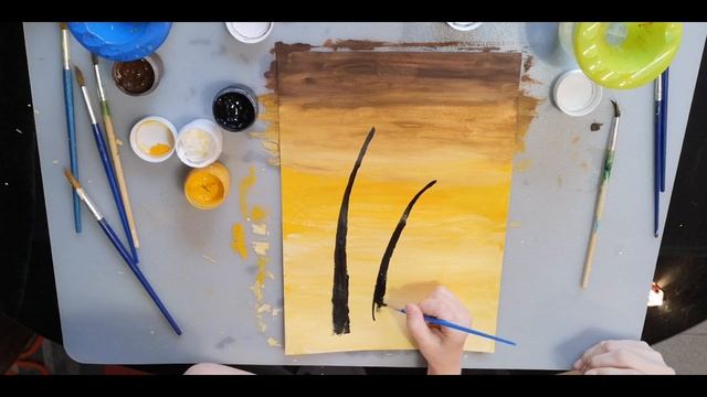 Нескучные уроки до школы. Рисуем с ребенком пальмы. смотреть онлайн