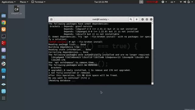 How To Fix Problem You might Want To Run 'apt fix broken install' In Kali Linux 2019 смотреть онлайн
