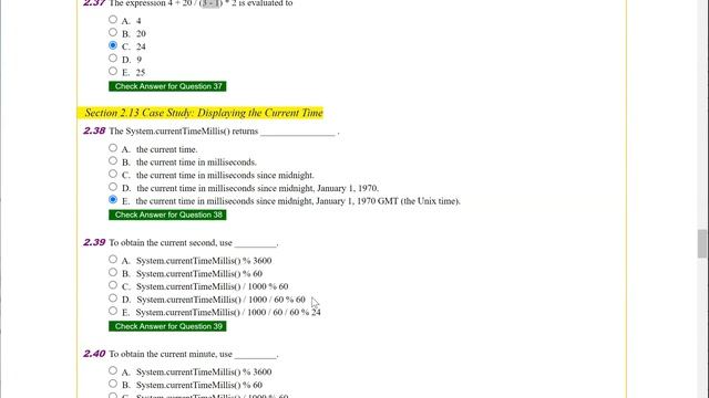 Daniel Liang Java Chapter 2 Multiple Choice Questions смотреть онлайн