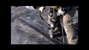 Монтаж геомембраны