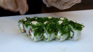 Рецепт Ролла с Чукой и Ореховым соусом. "Нежная Чука" sushi / roll