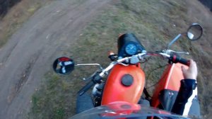 На мотоцикле Урал в лес