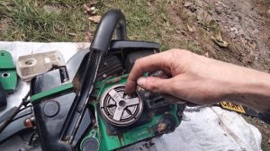 Замена звёздочки на бензопиле