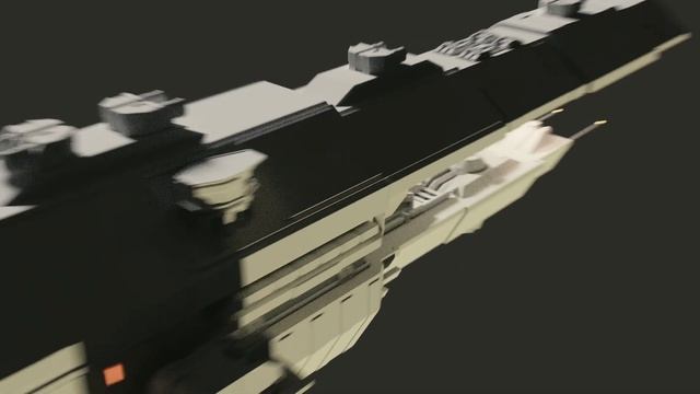 Navy Destroyer Fly-By - Spaceship Blender 3D смотреть онлайн