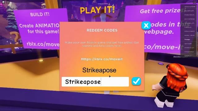 Roblox Get Moving event codes смотреть онлайн