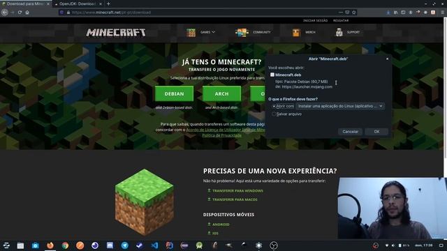 Instalando Minecraft No Linux Ubuntu/Derivados. смотреть онлайн