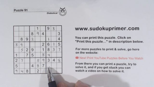 Sudoku Primer 333 - Diabolical Puzzle With Rough Patches смотреть онлайн