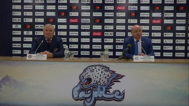 Барыс - Автомобилист / пресс-конференция / 4:0