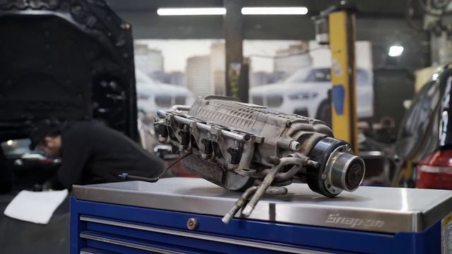 Mercedes E55 AMG KOMPRESSOR INSPECTION #3 смотреть онлайн