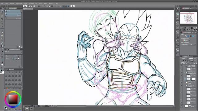Vegeta e Bulma - Timelapse feito no Clip Studio Paint смотреть онлайн