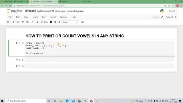 PRINT OR COUNT VOWELS IN ANY STRING IN PYTHON смотреть онлайн