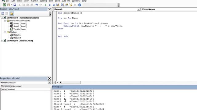 MS Excel | Save/Print all Name ranges from Name Manager смотреть онлайн