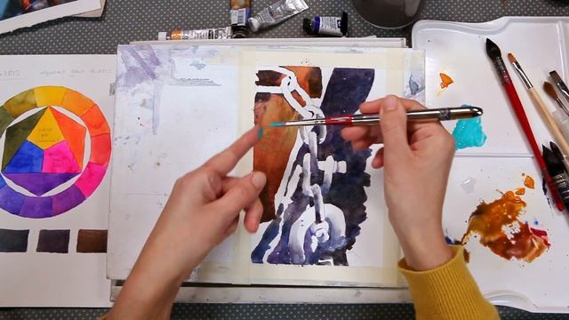 Ankerkette - Aquarell Tutorial смотреть онлайн
