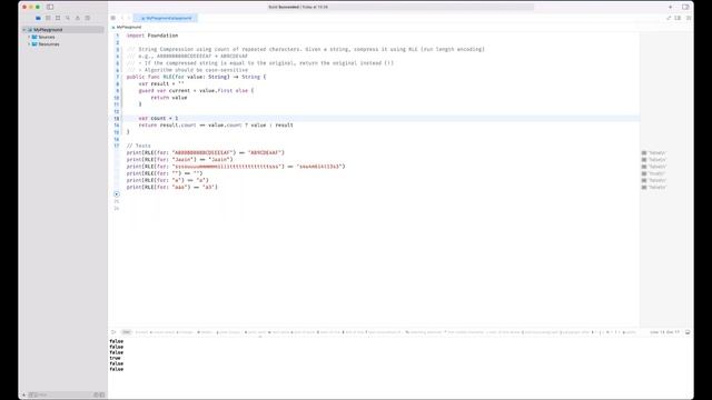 Explained: How to solve Run length encoding (RLE) - interview task - Swift смотреть онлайн