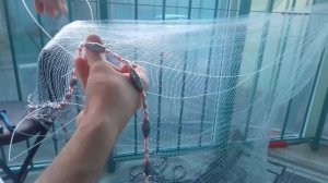 Кастинговая сеть, установка строп.