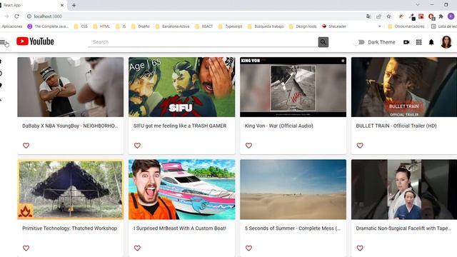 React App Youtube clone смотреть онлайн