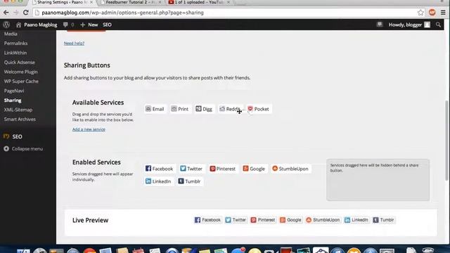 How to Install Share Buttons on Wordpress Blogs смотреть онлайн