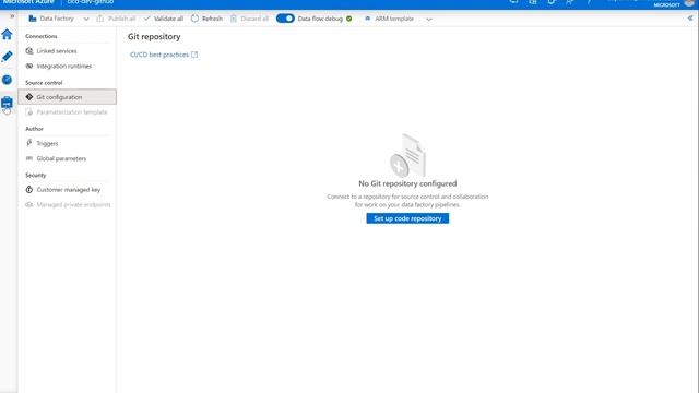 CI/CD in Azure Data Factory: Git Integration смотреть онлайн