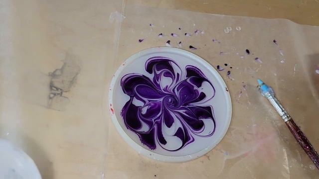 Fast video / Purple flower resin coaster / Resin flower coasters made easy with platinum 360 resin смотреть онлайн