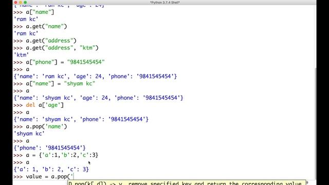 Python Tutorial in Nepali - Part 9 (Dictionary) смотреть онлайн