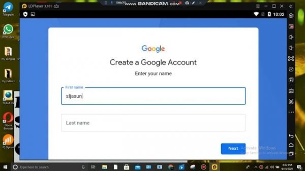 how to make account in LD player