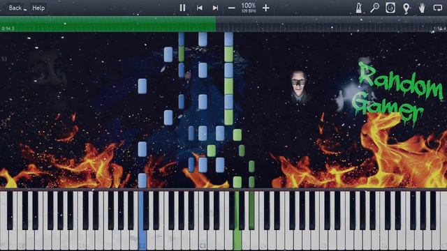Katyusha (Russian Folk Song) - Piano and Strings Cover (Synthesia) смотреть онлайн