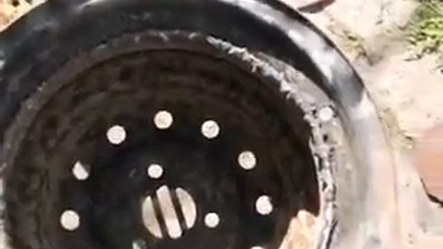 Печка-мангал из автомобильных дисков смотреть онлайн