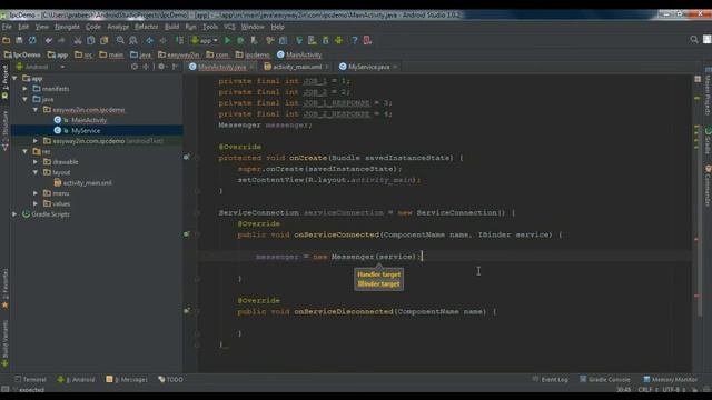 Android Studio Tutorial - 56 - Interprocess Communication using Messenger смотреть онлайн