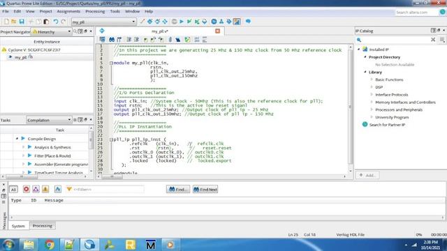 How to Add PLL IP in your Design? | PLL in Qurtus | PLL Simulation in Modelsim смотреть онлайн