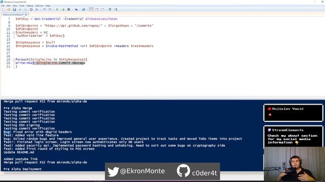 PowerShell and GitHub API | Fun Thursday | #livestreaming #coding #devlog #chatgpt смотреть онлайн