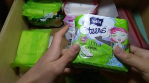 сборы прокладок на следующие месячные / февраль 🌹🥀