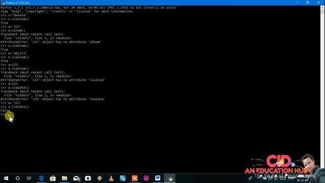 Python 3.7 Full Course (in Hindi) Chapter - 08(Built in String Functions in Python ) Part 01 смотреть онлайн