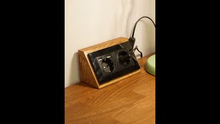 Как сделать настольную розетку из дуба . смотреть онлайн