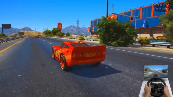 Street Race Crazy Cars McQueen VS Boost Snot Rod Wingo Ferrari The King Finn McMissile & Friends