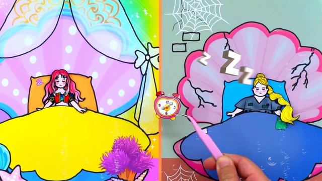 Paper Dolls Dress Up - Costume Rapunzel Mermaid Fat Princess Dress - Barbie Story & Crafts смотреть онлайн