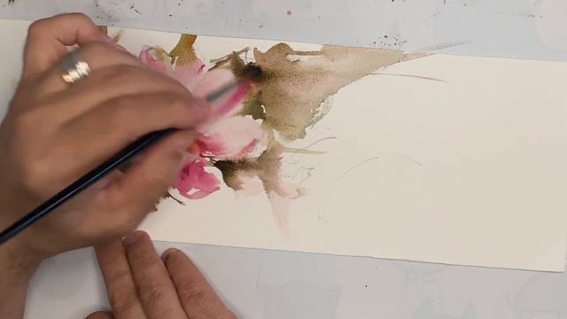 Flower From My Garden - Watercolor/Aquarela - Demo