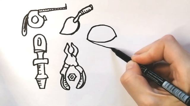 Как нарисовать СТРОИТЕЛЬНЫЕ ИНСТРУМЕНТЫ / Рисуем инструменты для ремонта / How To Draw Repair Tools смотреть онлайн
