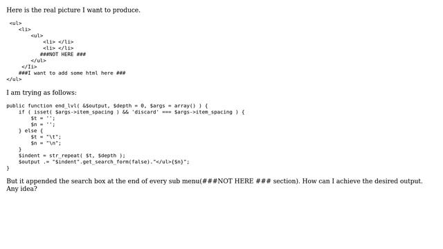Wordpress: How to append something before final ＜/ul＞ tag in walker class? (2 Solutions!!) смотреть онлайн