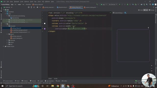 Create Custom Dialog in Android Studio | Android Studio | Vivek Nagwanshi #android #androidstudio смотреть онлайн