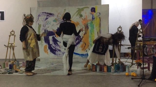 Галерея Дрезден. Элла Толмачева и ее арт-перфоманс смотреть онлайн