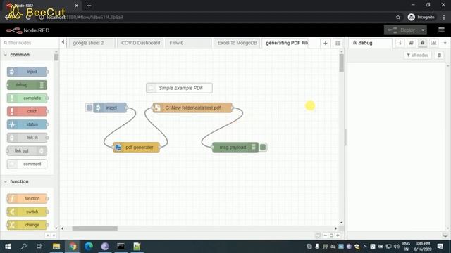 NODE RED | SIMPLE STEPS TO GENERATE PDF FILE смотреть онлайн
