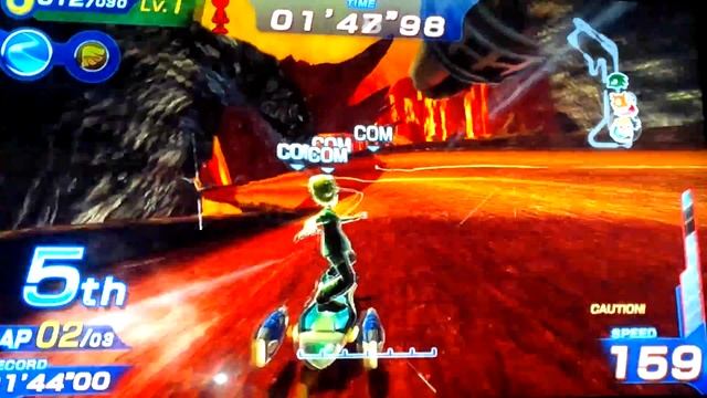 RAGE QUIT 2!!!!! sonic free riders gameplay magma rift (expert) смотреть онлайн