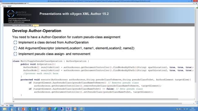 How to do your presentations with oXygen XML Author natively смотреть онлайн