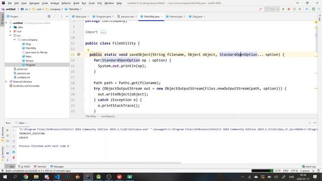 oop19 - java - StandardOpenOption смотреть онлайн