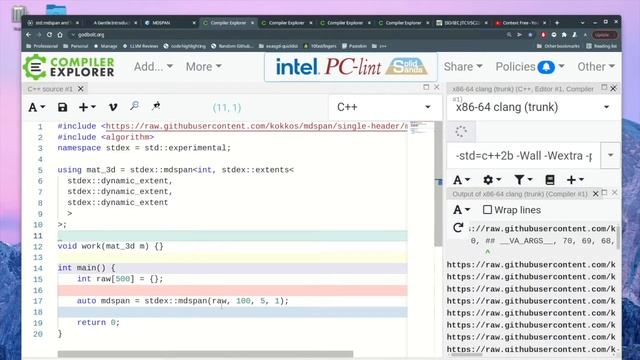 C++23's std::mdspan смотреть онлайн