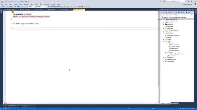 Sharing Data from View to Layout View | ASP.NET MVC смотреть онлайн