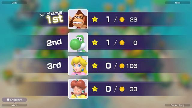 Mario Party Superstars #417 Yoshi's Tropical Island Peach vs Yoshi vs Donkey Kong vs Daisy смотреть онлайн