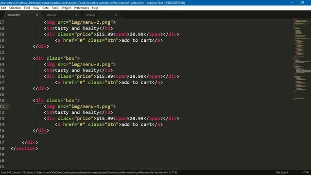 How to Create an Online Coffee Shop Website with HTML, CSS, and JS ☕ смотреть онлайн